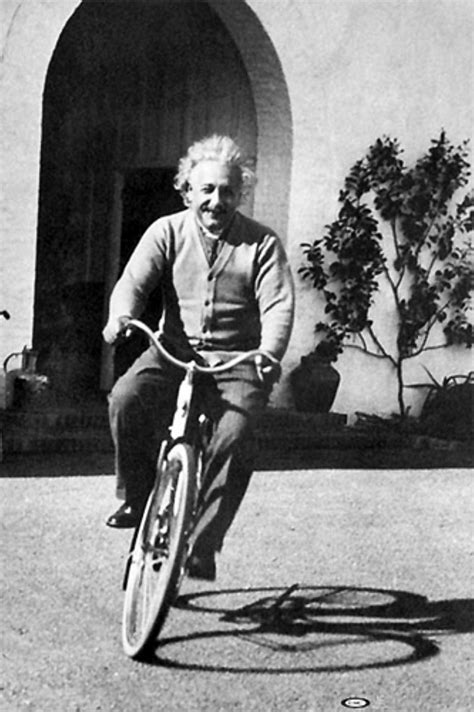 Albert Einstein On A Bike